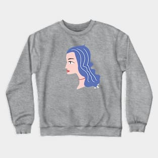 Beautiful Women Face Crewneck Sweatshirt